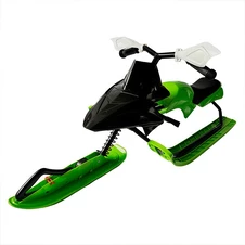 Кликните для увеличения изображения Детский снегокат MS 4636-1 с низкой рамой, кожаное сиденье, зеленый фото 11