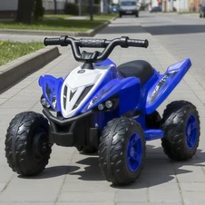Детский квадроцикл M 6279 EBR-4 синий, пульт управления, мягкие EVA колеса