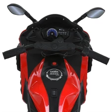 Мотоцикл для детей M 6273 EL-3 на аккумуляторе, кожаное сиденье, красный фото 88