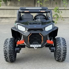 Двухместный детский багги M 6278 EBLR-2-15 (24V) черно-бирюзовый, четыре мотора фото 11