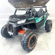 Двухместный детский багги M 6278 EBLR-2-15 (24V) черно-бирюзовый, четыре мотора фото 32