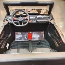Двухместный детский багги M 6278 EBLR-2-15 (24V) черно-бирюзовый, четыре мотора фото 18