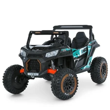 Двухместный детский багги M 6278 EBLR-2-15 (24V) черно-бирюзовый, четыре мотора фото 20