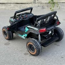 Двухместный детский багги M 6278 EBLR-2-15 (24V) черно-бирюзовый, четыре мотора фото 33