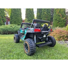 Двухместный детский багги M 6278 EBLR-2-15 (24V) черно-бирюзовый, четыре мотора фото 88