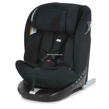 Детское автокресло El Camino i-Free ME 1187 Black черное, Top tether, Isofix i-Size R129