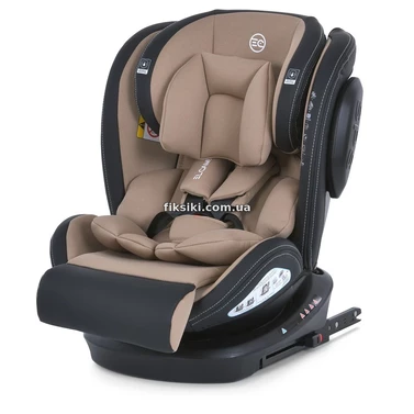 Автокресло El Camino Evolution 2 360º ME 1045 Natural Beige бежевое, isofix, поворотное 360º, группа 0+/1-2-3
