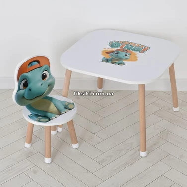 Детский столик M 502-5 со стульчиком, Динозаврик
