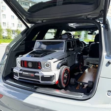 Детский электромобиль джип M 6257 EBLR-11 серый, Mercedes Brabus фото 13