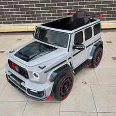 Детский электромобиль джип M 6257 EBLR-11 серый, Mercedes Brabus купить