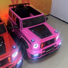 Детский электромобиль джип M 6257 EBLR-8 розовый, Mercedes Brabus фото 44