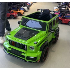 Детский электромобиль джип M 6257 EBLR-5 зеленый, Mercedes Brabus купить