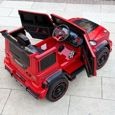 Детский электромобиль M 6257 EBLR-3 джип, Mercedes Brabus, красный фото 44
