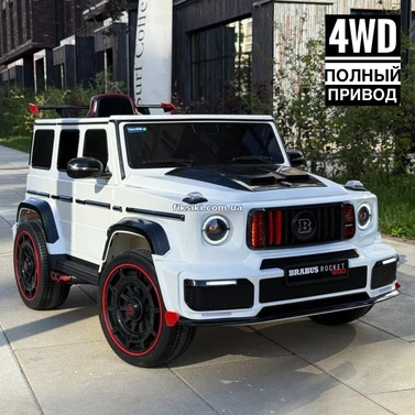 Детский электромобиль M 6257 EBLR-1 джип, Mercedes Brabus, белый