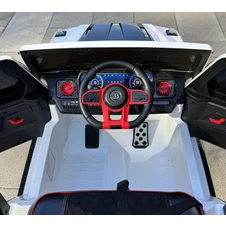 Детский электромобиль M 6257 EBLR-1 джип, Mercedes Brabus, белый фото 13