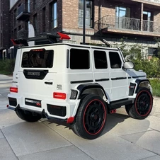 Детский электромобиль M 6257 EBLR-1 джип, Mercedes Brabus, белый фото 33