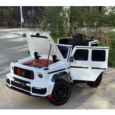 Детский электромобиль M 6257 EBLR-1 джип, Mercedes Brabus, белый фото 44