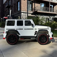 Детский электромобиль M 6257 EBLR-1 джип, Mercedes Brabus, белый фото 99