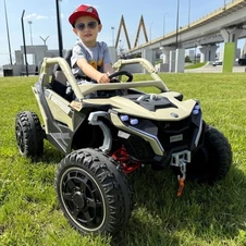 Детский электромобиль багги M 6256 EBLR-13 бежевый, пульт управления