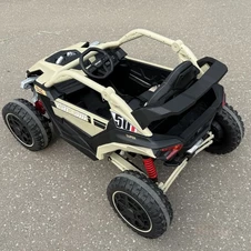 Детский электромобиль багги M 6256 EBLR-13 бежевый, пульт управления фото 55