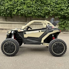 Детский электромобиль багги M 6256 EBLR-13 бежевый, пульт управления фото 66