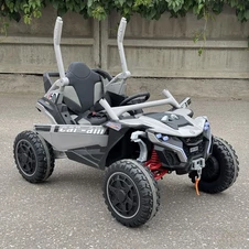 Детский электромобиль багги M 6256 EBLR-11 серый, пульт управления фото 11