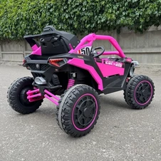 Детский багги для девочки M 6256 EBLR-8 розовый, пульт управления фото 33