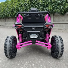 Детский багги для девочки M 6256 EBLR-8 розовый, пульт управления фото 44