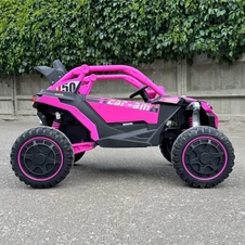 Детский багги для девочки M 6256 EBLR-8 розовый, пульт управления фото 55