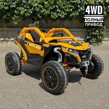 Детский электромобиль M 6256 EBLR-6 багги, музыка, светятся фары, желтый купить