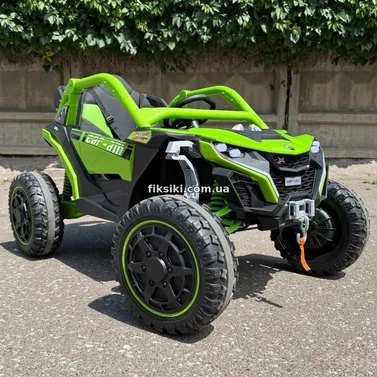 Детский электромобиль M 6256 EBLR-5 багги, музыка, светятся фары, зеленый