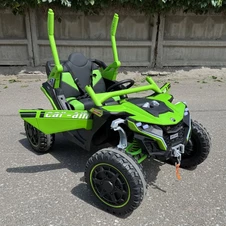 Детский электромобиль M 6256 EBLR-5 багги, музыка, светятся фары, зеленый фото 11