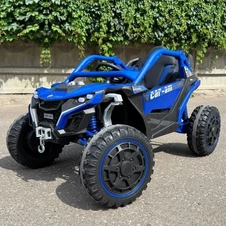 Детский электромобиль M 6256 EBLR-4 багги, музыка, светятся фары, синий