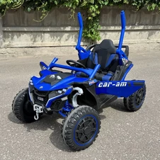 Детский электромобиль M 6256 EBLR-4 багги, музыка, светятся фары, синий фото 11