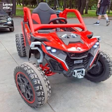 Детский электромобиль M 6256 EBLR-3 багги, музыка, светятся фары, красный фото 33