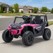 Детский багги для девочки M 6258 EBLR-8 розовый, кожаное сиденье купить