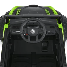 Детский электромобиль багги M 6258 EBLR-5 зеленый, кожаное сиденье фото 57