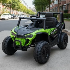 Детский электромобиль багги M 6258 EBLR-5 зеленый, кожаное сиденье фото 44