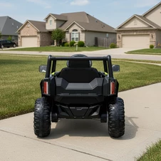 Детский электромобиль багги M 6258 EBLR-5 зеленый, кожаное сиденье фото 66