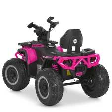 Детский квадроцикл M 6276 EBLR-8 на аккумуляторе, пульт управления, розовый фото 16