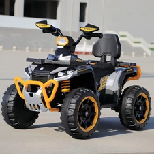 Детский квадроцикл M 6276 EBLR-6 на аккумуляторе, пульт управления, желтый