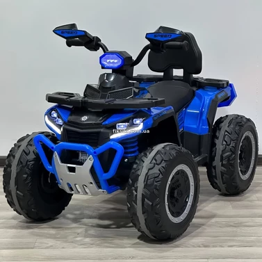 Детский квадроцикл M 6276 EBLR-4 синий, пульт управления, мягкое сиденье
