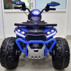 Детский квадроцикл M 6276 EBLR-4 синий, пульт управления, мягкое сиденье фото 11