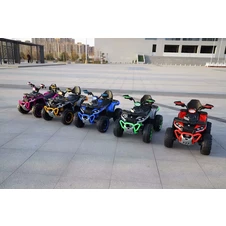 Детский квадроцикл M 6276 EBLR-4 синий, пульт управления, мягкое сиденье фото 32