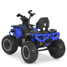 Детский квадроцикл M 6276 EBLR-4 синий, пульт управления, мягкое сиденье фото 14