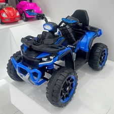 Детский квадроцикл M 6276 EBLR-4 синий, пульт управления, мягкое сиденье фото 33