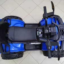 Детский квадроцикл M 6276 EBLR-4 синий, пульт управления, мягкое сиденье фото 55