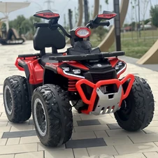 Детский квадроцикл M 6276 EBLR-3 красный, пульт управления, мягкое сиденье