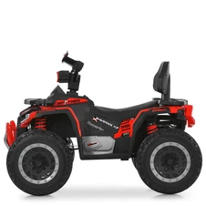 Детский квадроцикл M 6276 EBLR-3 красный, пульт управления, мягкое сиденье фото 13
