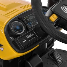 Детский электромобиль трактор M 6260 EBLR-6 (24V) с прицепом, пульт управления, желтый фото 20